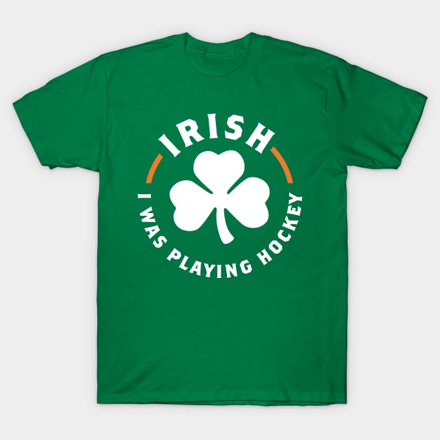 St. Patrick's Day Hockey T-Shirt by PodDesignShop